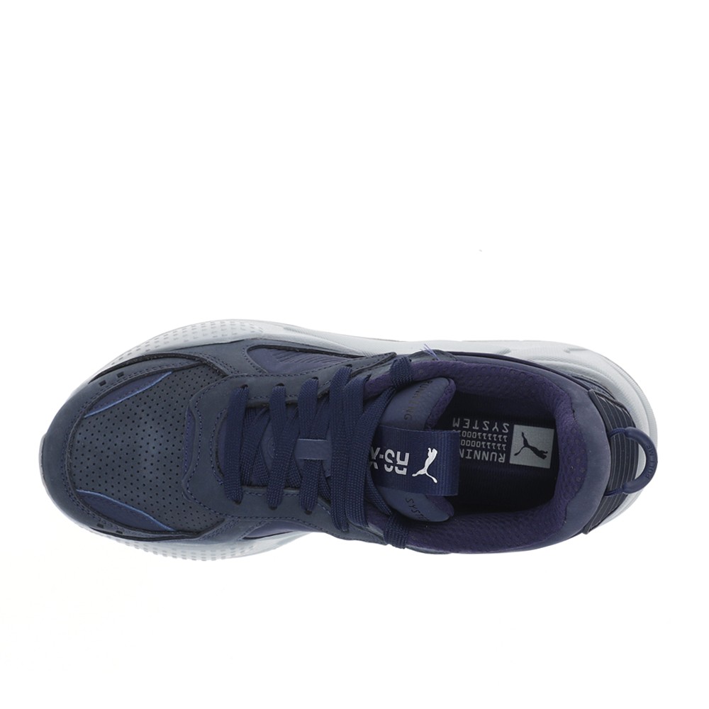 PUMA RsX Midnite Haze Lace Up Mens Blue Sneakers Casual Shoes 38914901