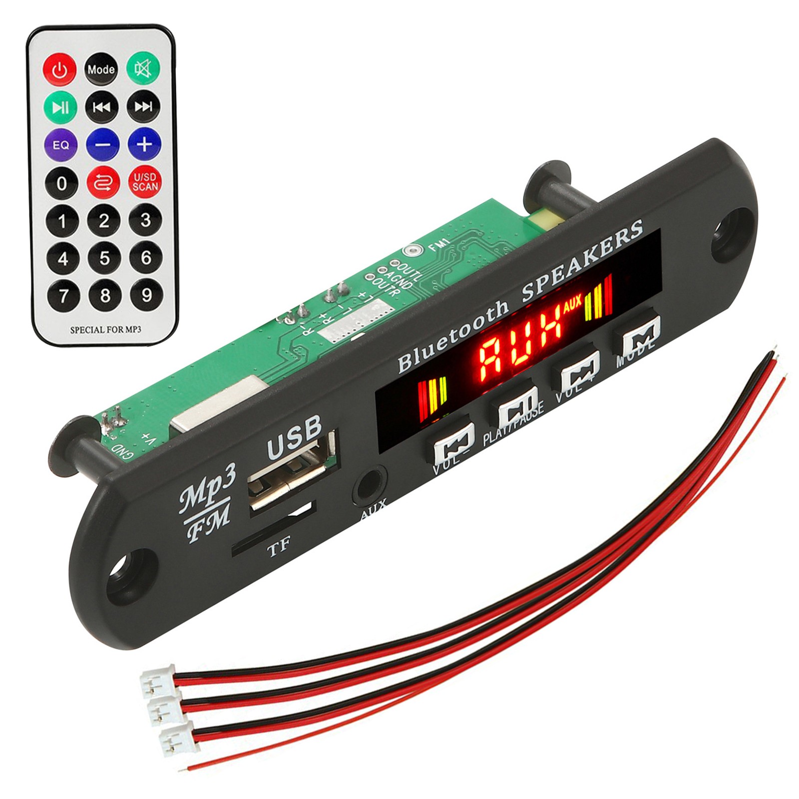 2*25W Amplifier MP3 Player Module Bluetooth-compatible 5.0 Decoder Board 12V