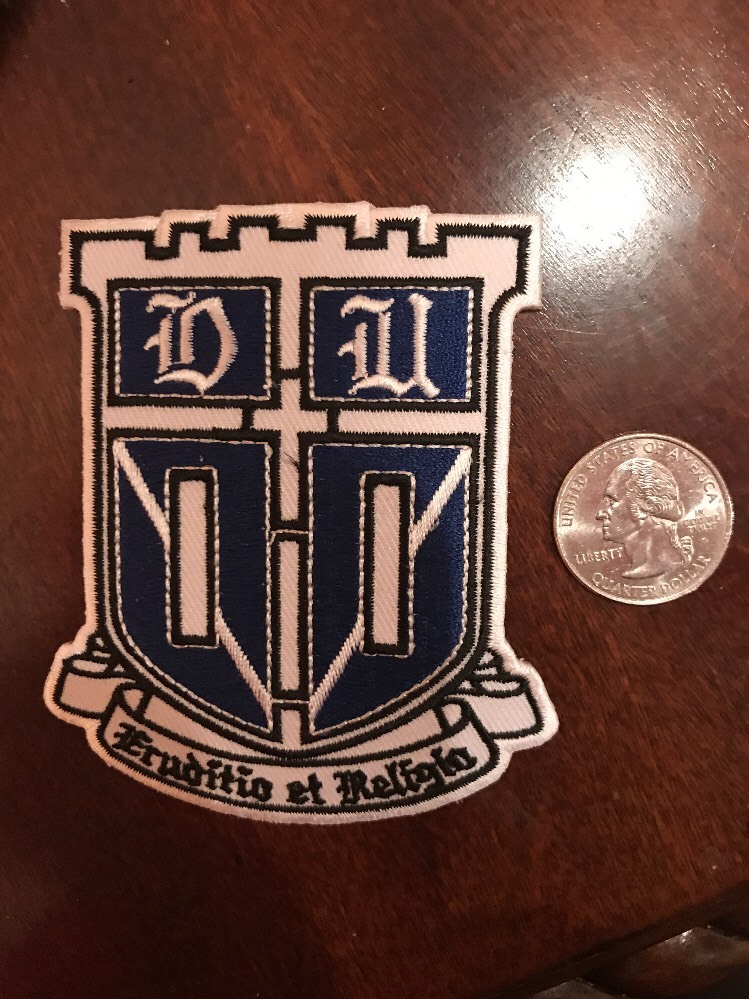 Duke University Bluedevils Blue Devils Embroidered Iron On Patch 3" x 3.5"