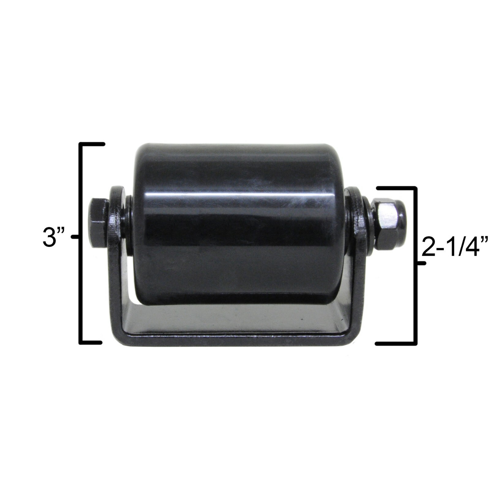 GatorPro 3" Plastic Gate Roller Top Guide Sliding Rolling Slide Non Marking PAIR