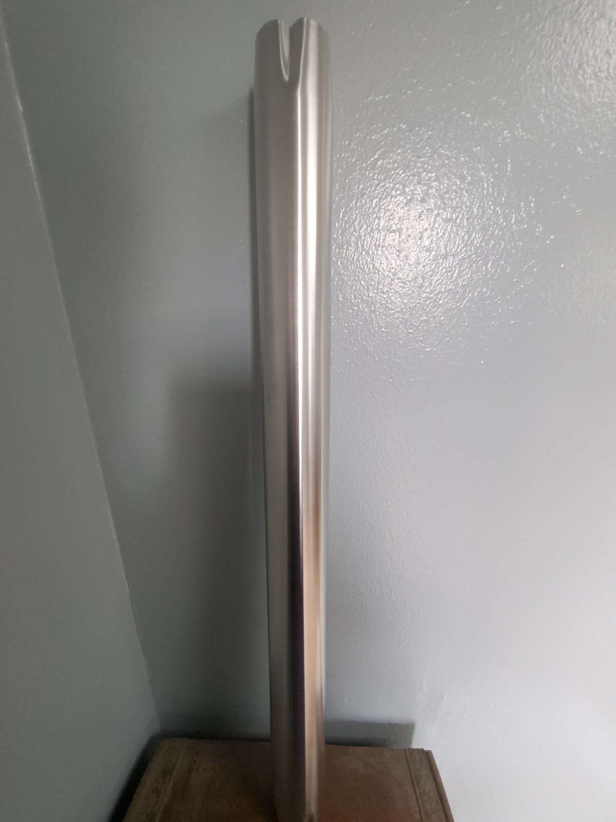 2 pack RV SILVER METAL PEDESTAL TABLE LEG  29.5" w/ 2 bases
