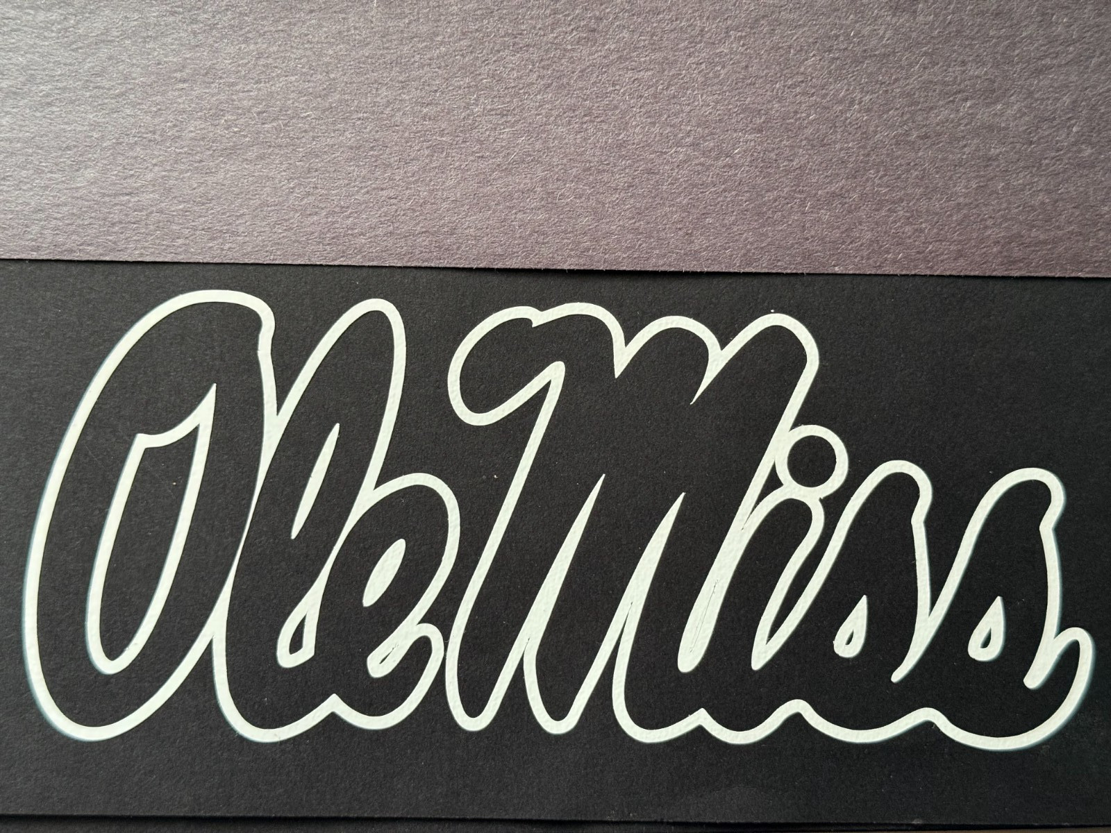 NCAA OLE MISS REBELS OUTLINE VINYL STICKER DECAL
