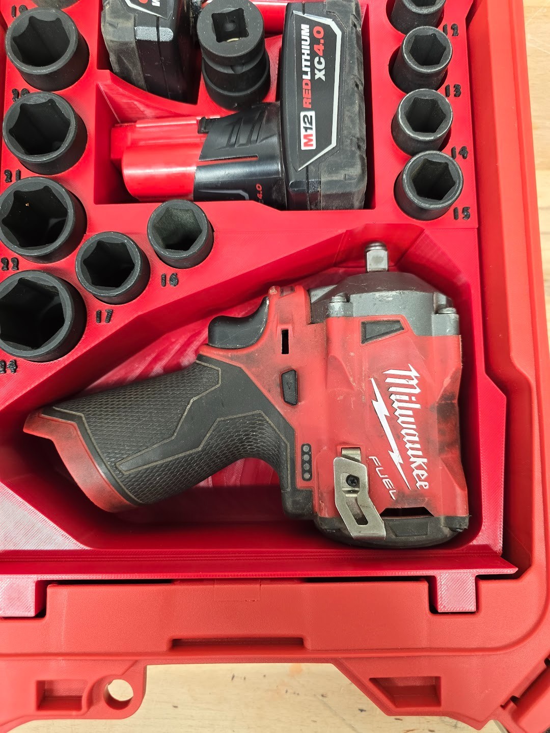 Milwaukee Packout - INSERT ONLY - For M12 Stubby 1/2" Metric Sockets