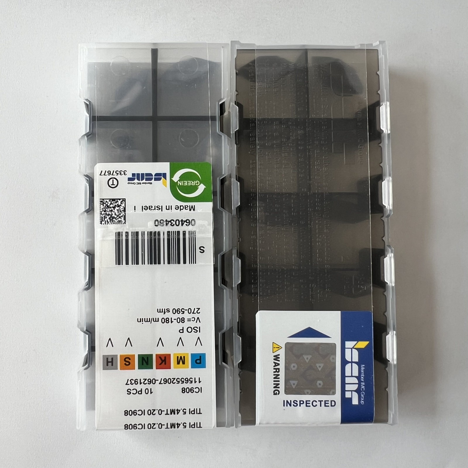 ISCAR / TIPI5.4MT-0.20 IC908 / Industrial indexable carbide inserts 10 Pcs