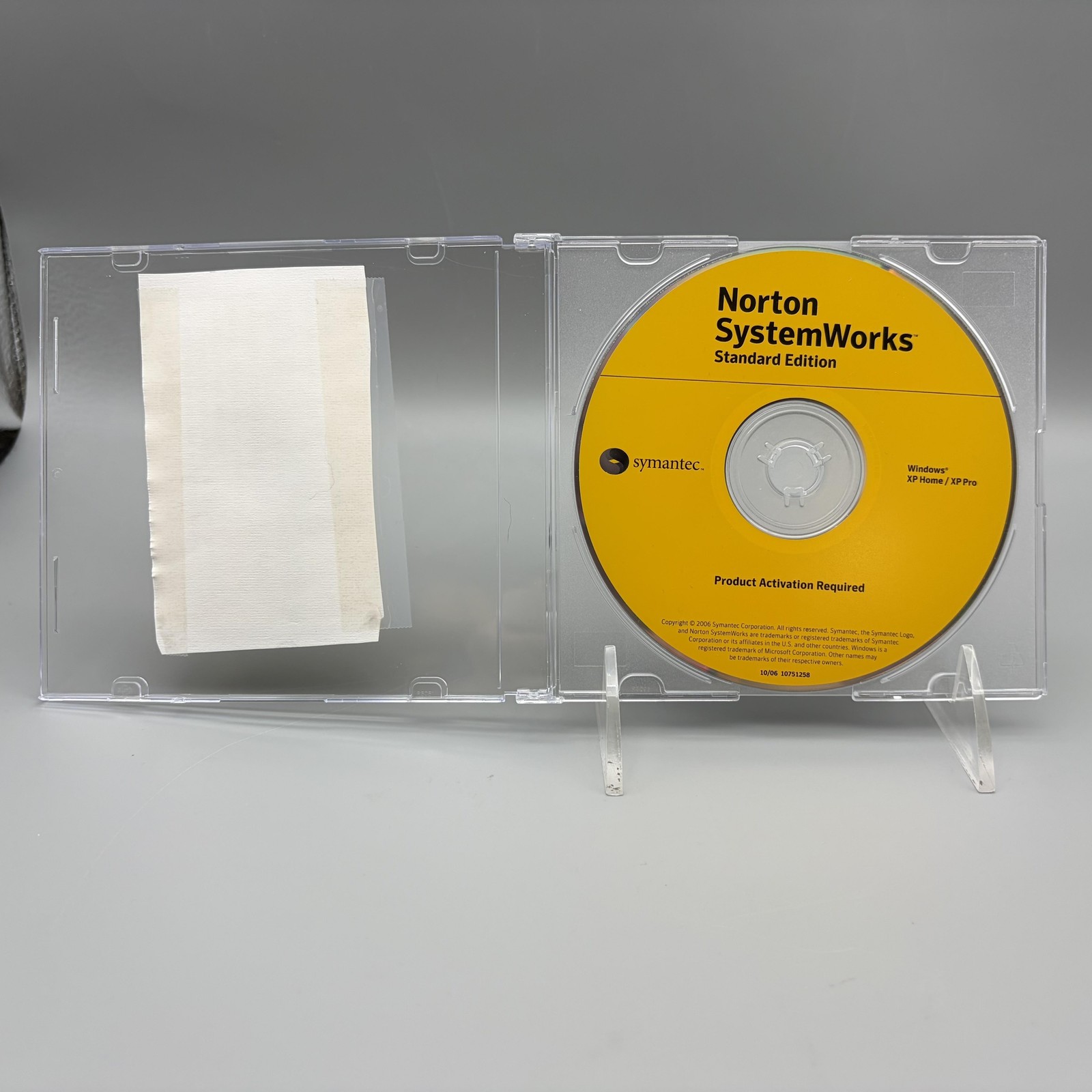 Vintage 2006 Norton SystemWorks Standard Edition Windows XP CD W/ Key