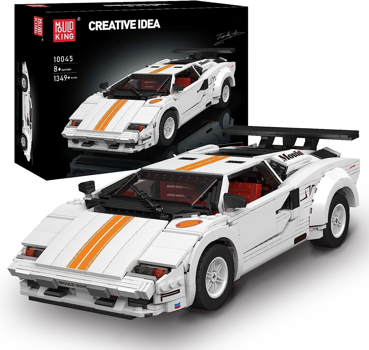 Mould King 10045 Sport Race Car Classic Building Model Block Kit Toy Collectible