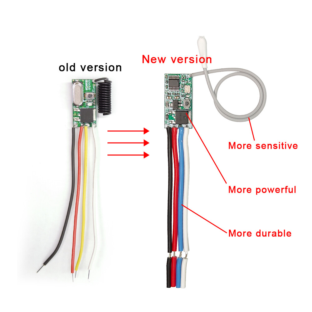 DC3.6V 5V 9V 12V 24V Mini Relay Switch Micro Receiver with AB RF Remote Control