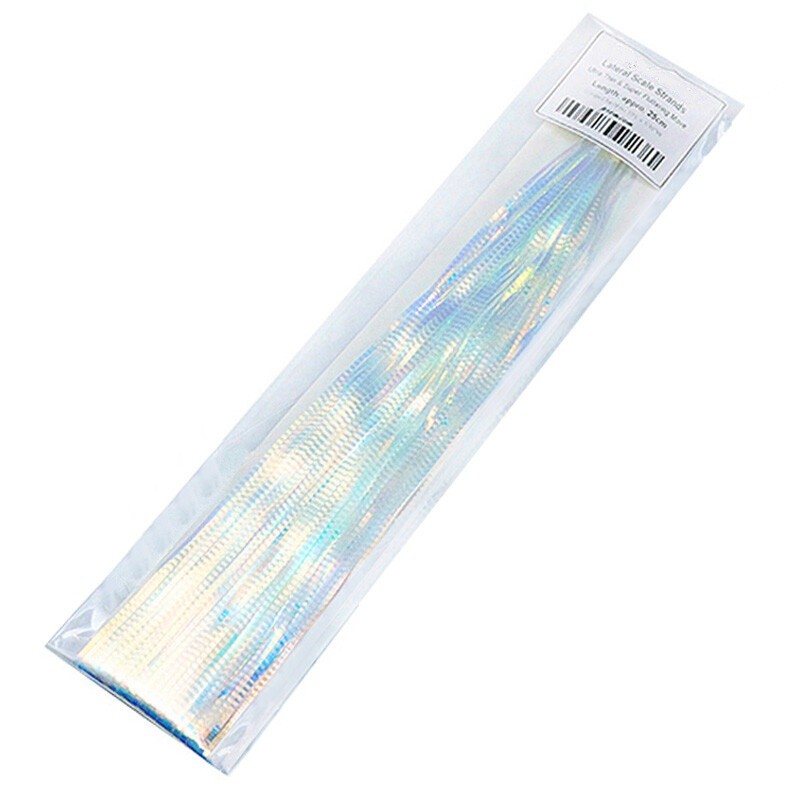 1 pack 25cm Lateral Scale Fish Scale Style Crystal Flash Line Fly Tying Material