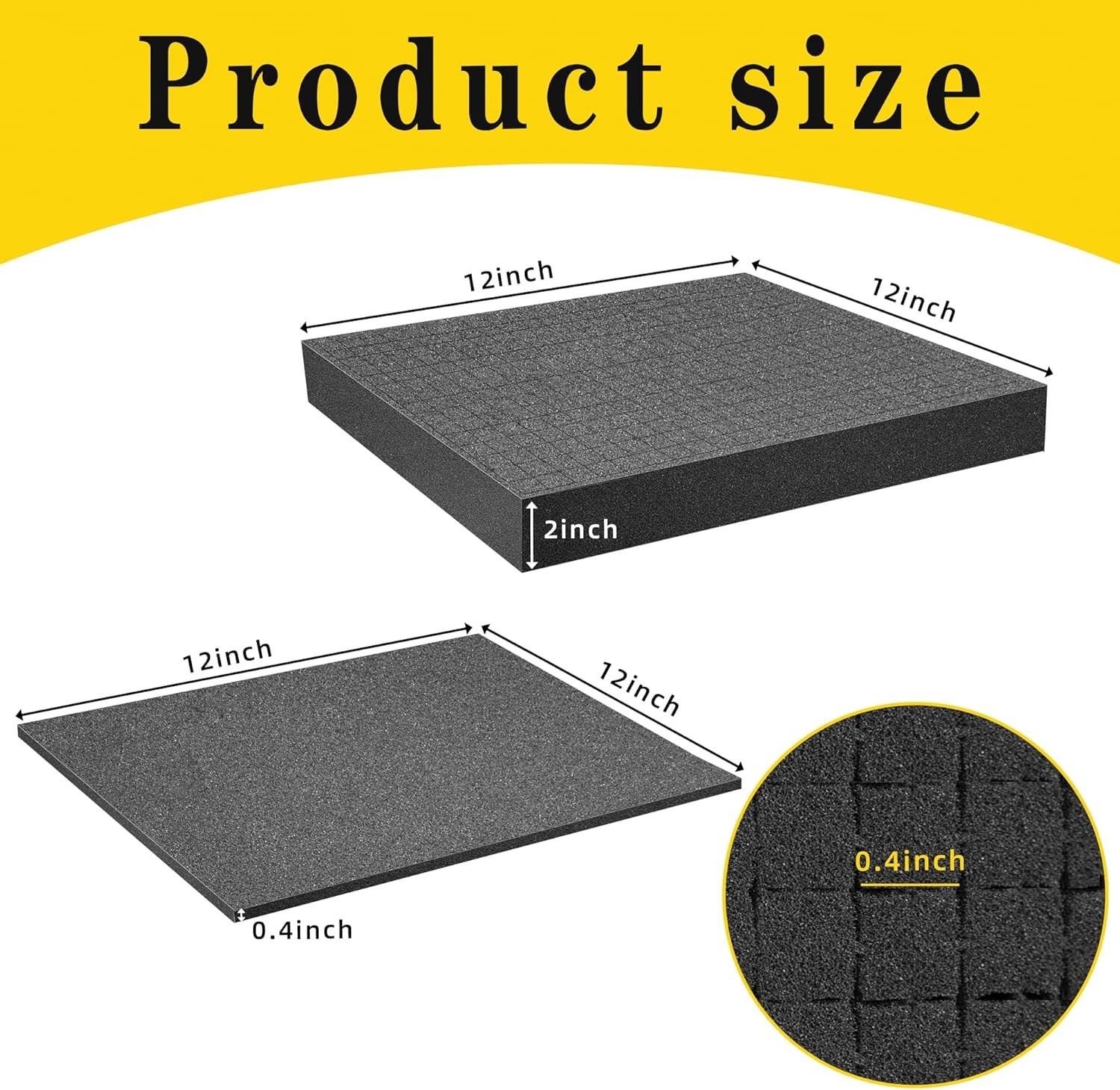 4 PCS Pick and Pluck Foam Inserts - Customizable Storage Solution for Crafts