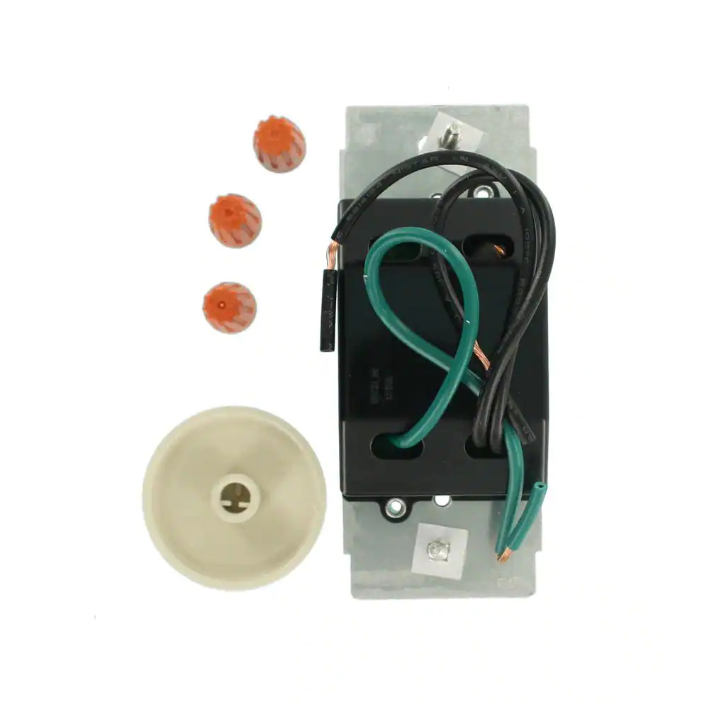 NEW Rotary Dimmer Switch for LED Halogen & Incandescent Bulbs White Easy Install
