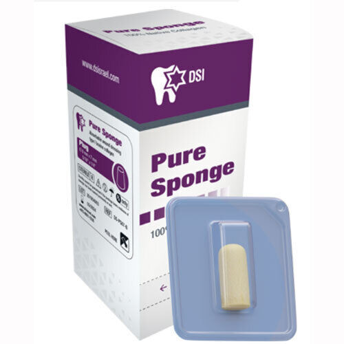 DSI Pure Sponge 10mm x 20mm Collagen Big Plug, 10/Bx. DS-PS1020-B