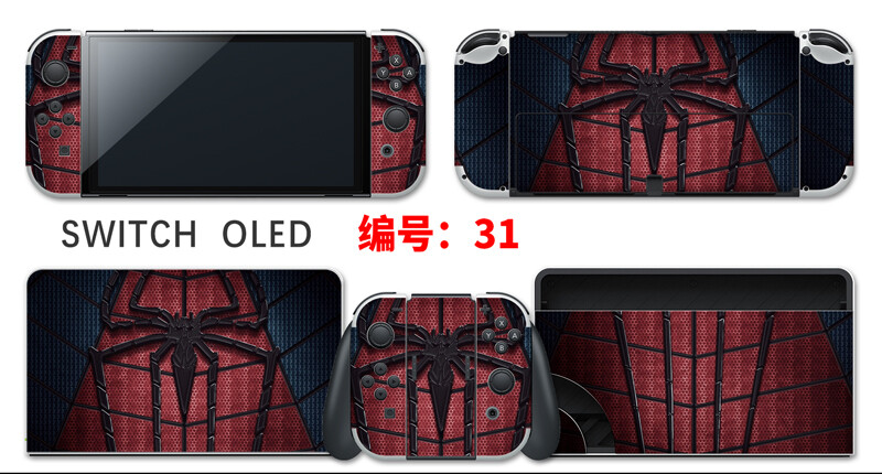 Vinyl Decal Skin Sticker Protector for Nintendo Switch OLED Spider-Man #31