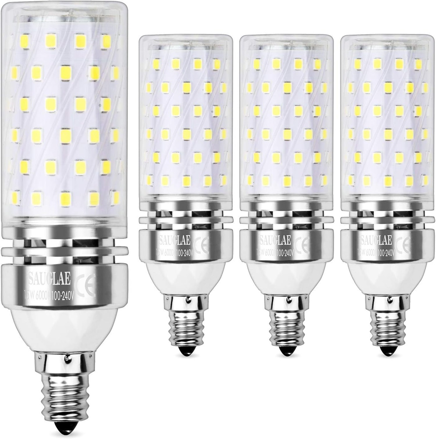 15W LED Bulbs, 120W Incandescent Bulbs Equivalent, 1500Lm, 6000K Cool White, ...