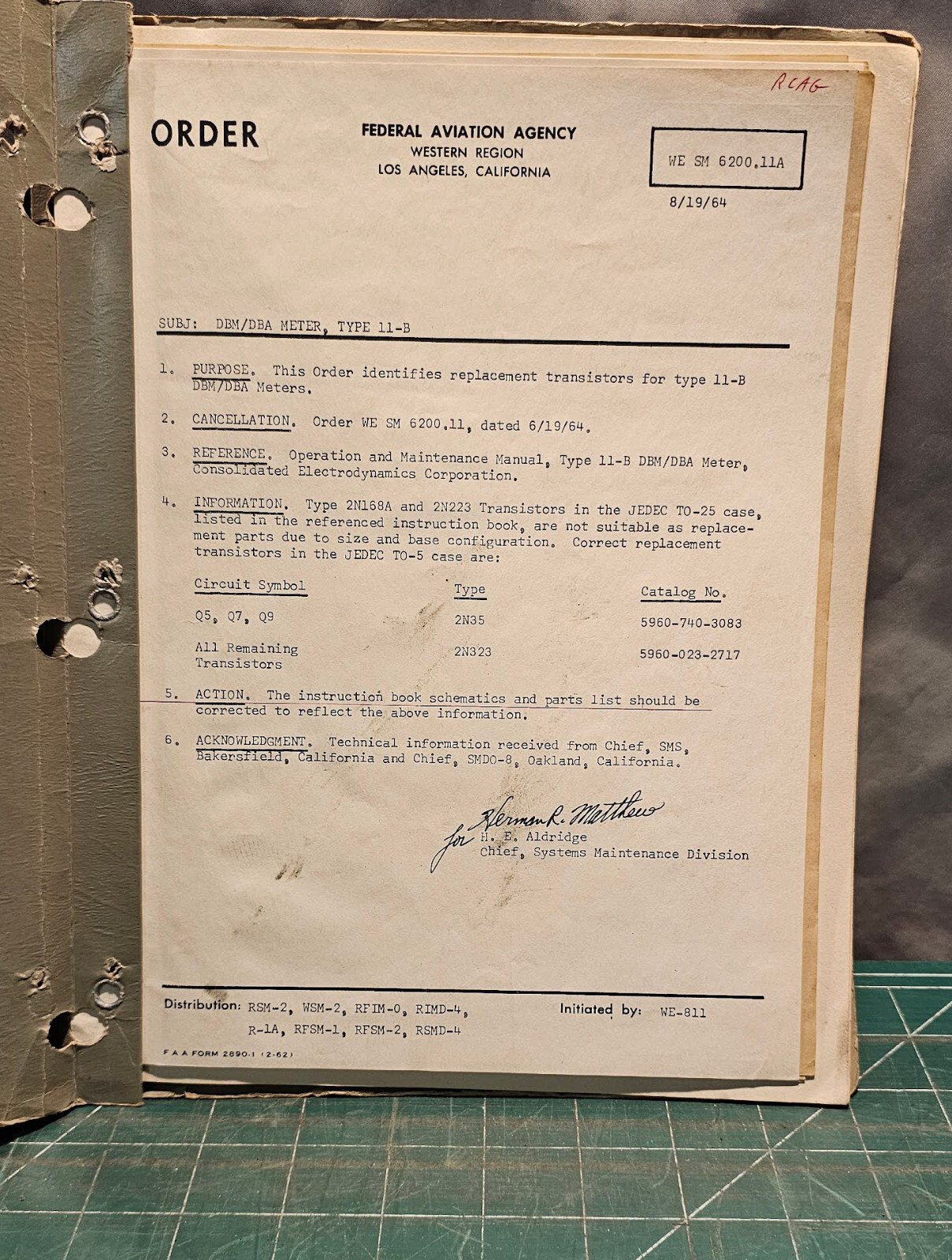 1960s Consolidated Electrodynamic 11-B Voltmeter Operation & Maintenance Manual