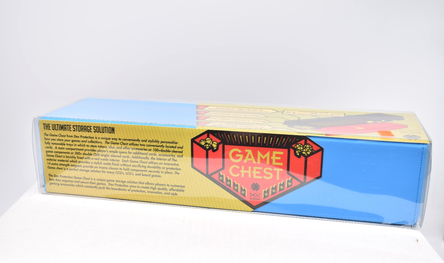 Dex Protection: Game Chest - Card / Deck Storage Box Blue - NEW DEXGC002