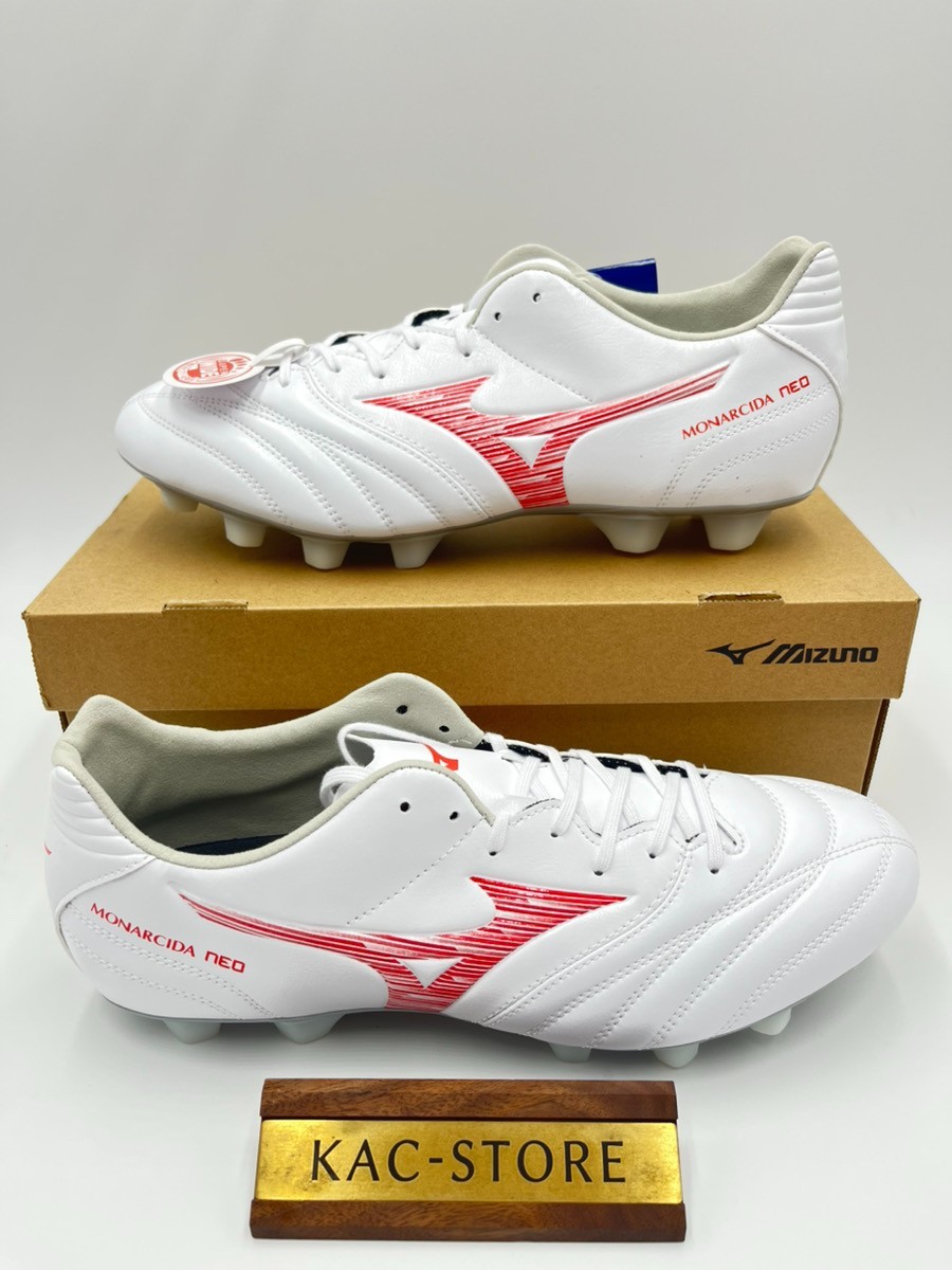 MIZUNO Monarchida NEO III SW P1GA2424 60 White Red Width 4E Soccer Cleats oki