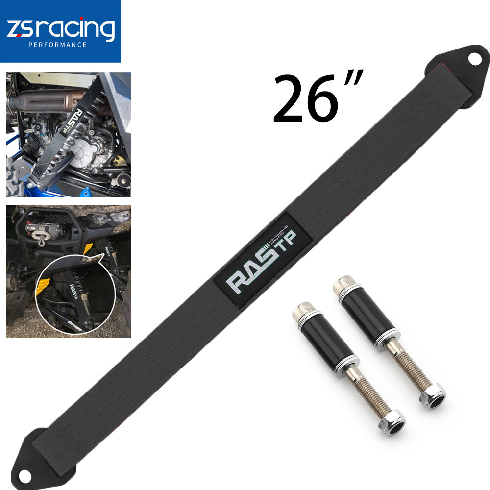 26" Black Hot Racing Limit Straps Shock Suspension Travel 4 Layers Webbing