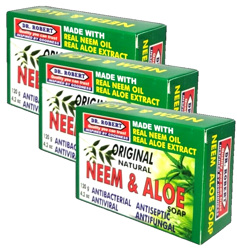 Dr. Robert Original antibacterial Neem & Aloe soap - 3-pack