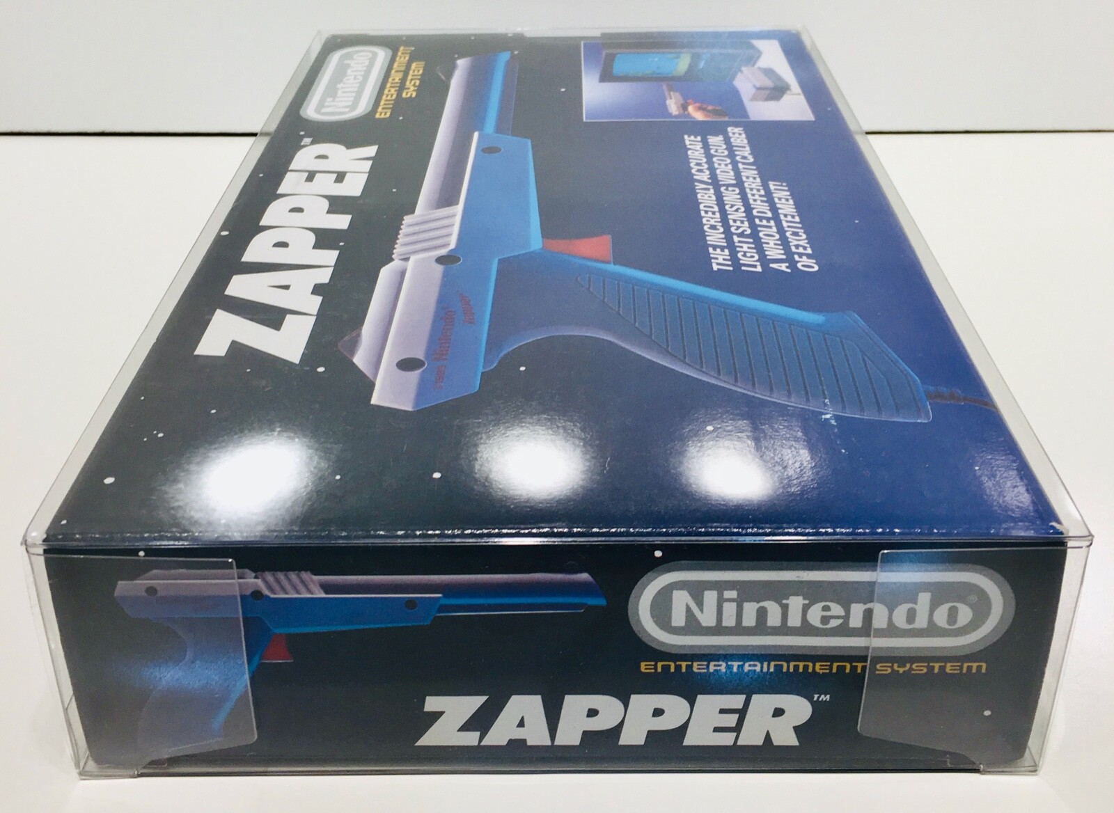 1 Box Protector for the NES ZAPPER Box! See pictures! Custom Made Display Case