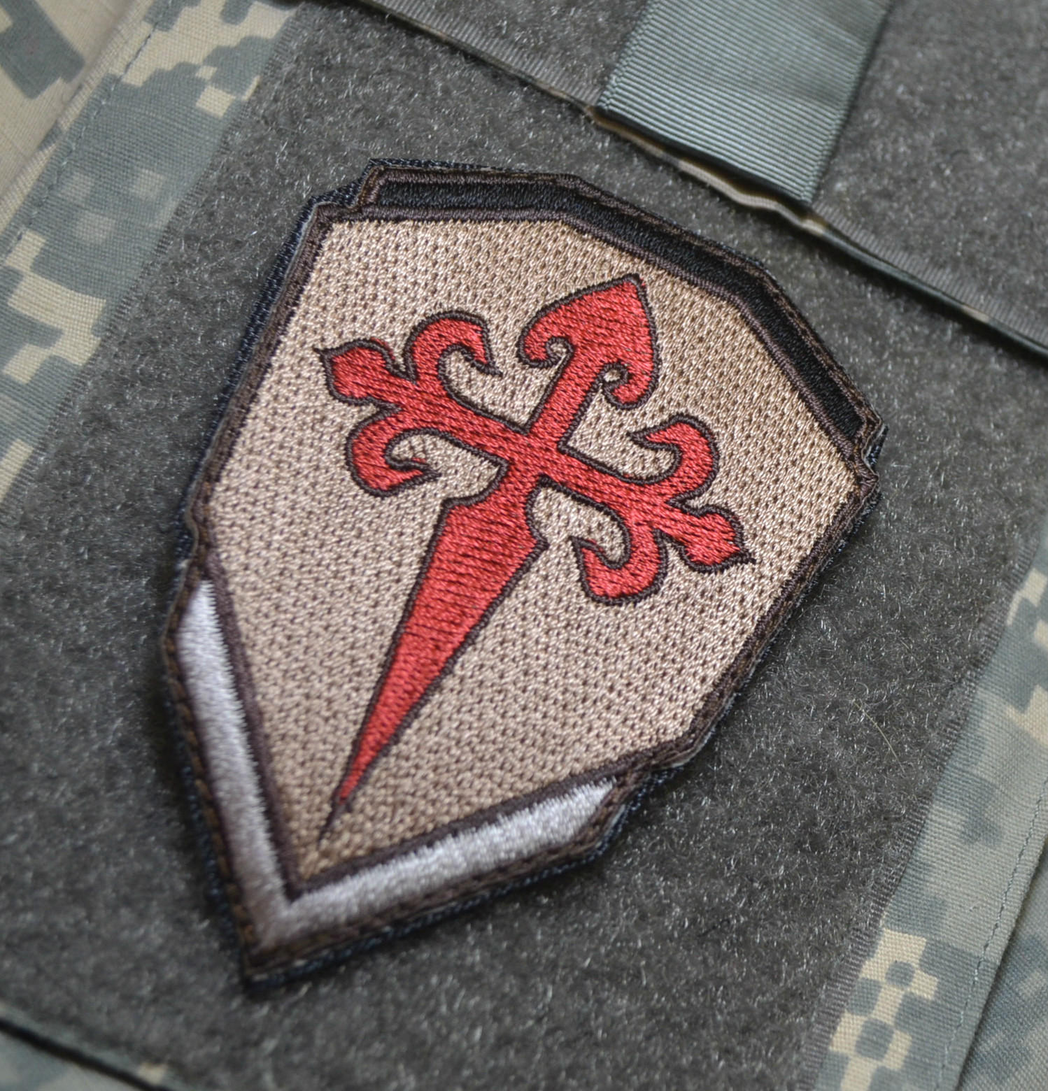 NATO JSOC SEAL ODA SAS JTF2 KSK CRUSADER vêlkrö PATCH: St. James Warrior's Cross