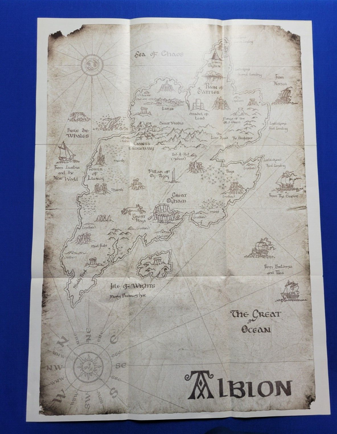 Games Workshop Alblon Map 30" x 21" - 2-Sided