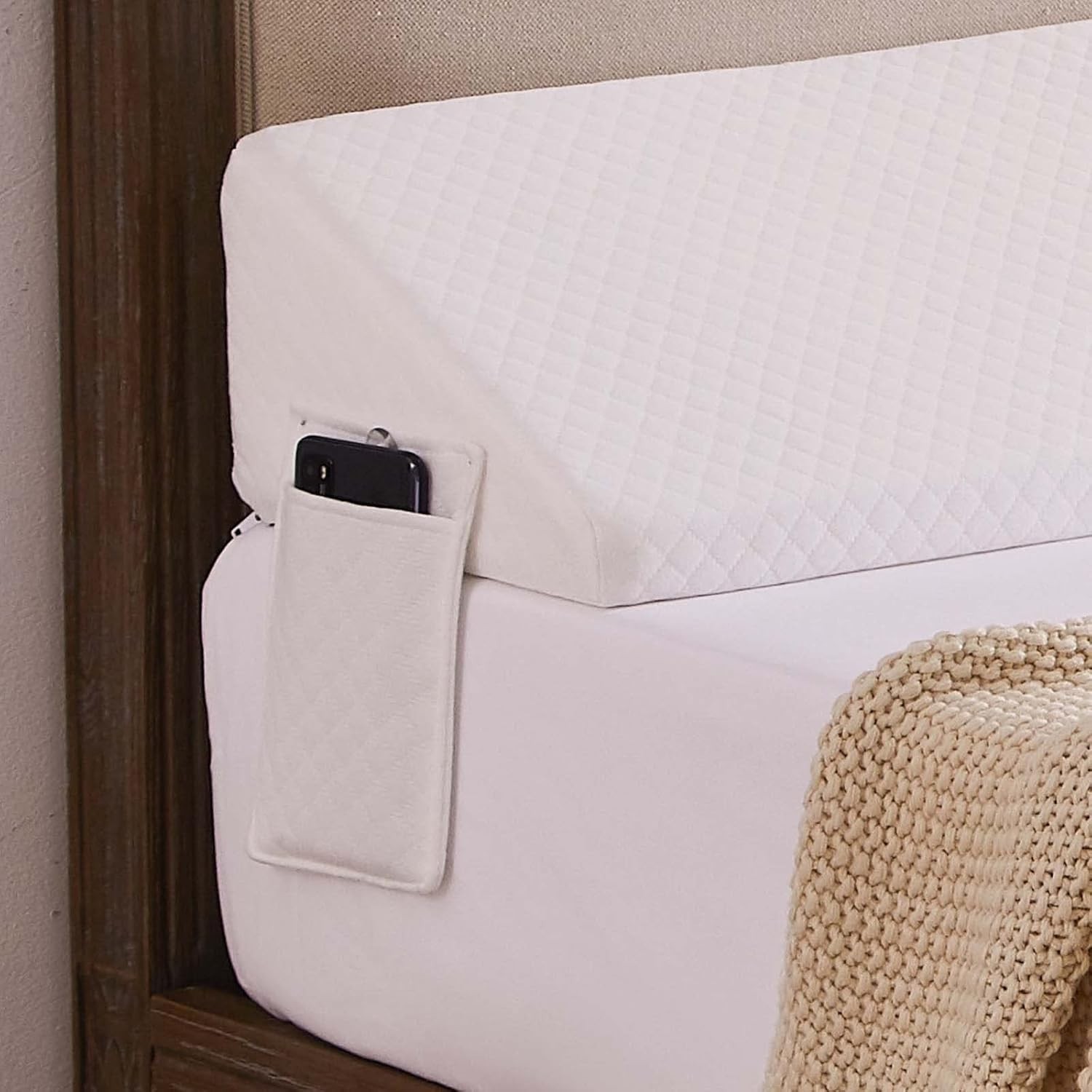 King Size（76"x10"x6"） Bed Wedge Pillow for Headboard - Bed Gap Filler0-8" - T...