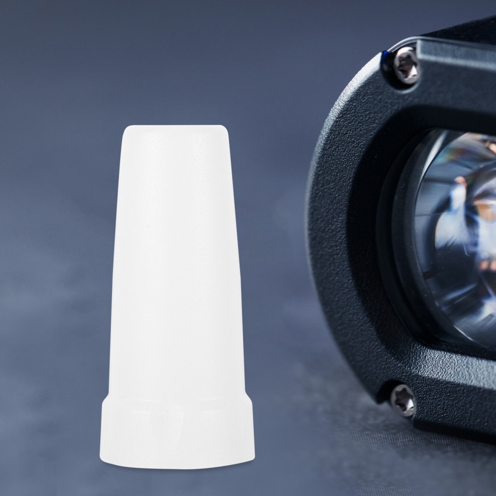 Durable White Flashlight Protective Cover Soft Light Filter for Outdoor Use