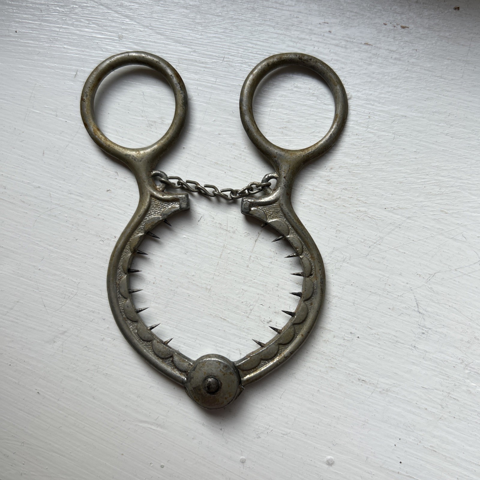 Antique  Rare Scissor Action Egg Opener 1887/for Soft Boiled Eggs used w Egg Cup