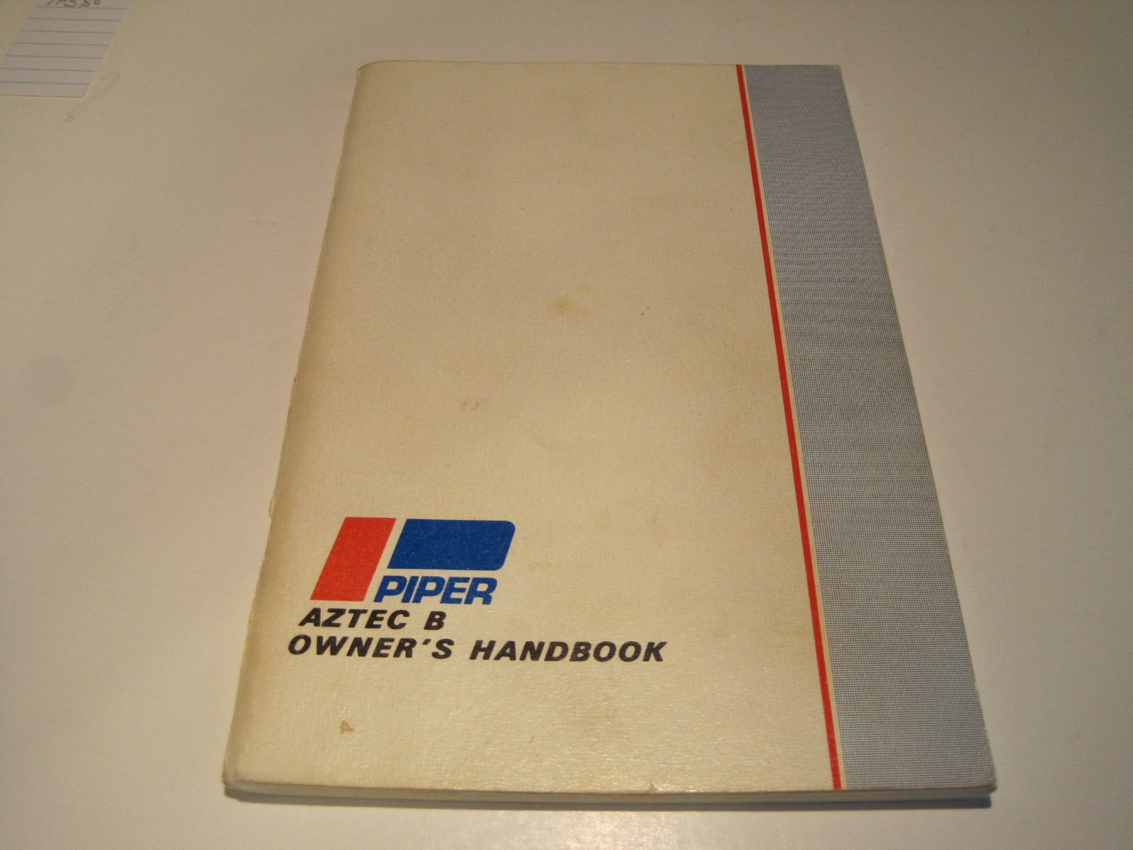 PIPER AZTEC "B" OWNERS HANDBOOK Model PA-23-250
