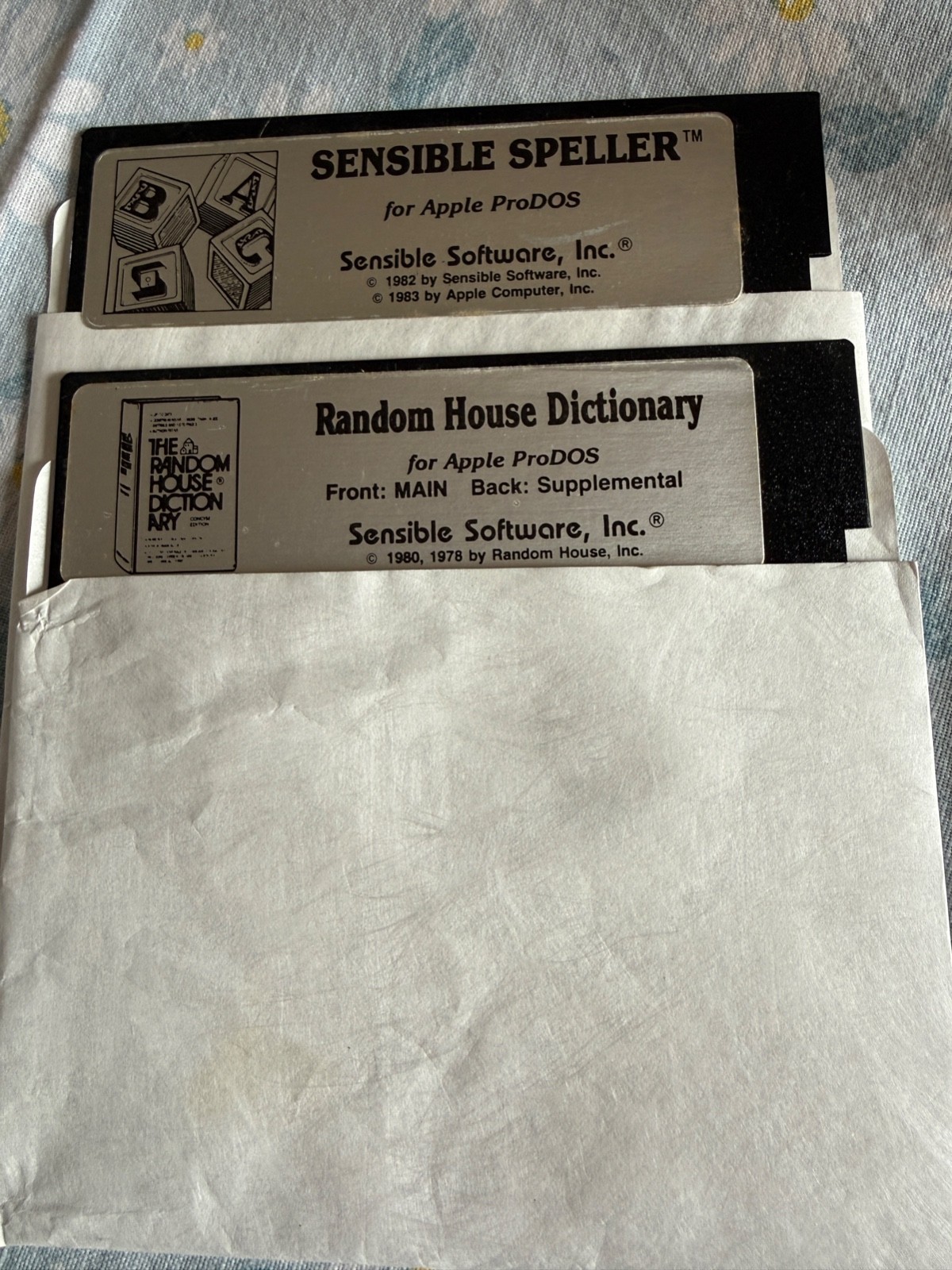 Apple 5.25 Software - Random House Dictionary PLUS Sensible Speller