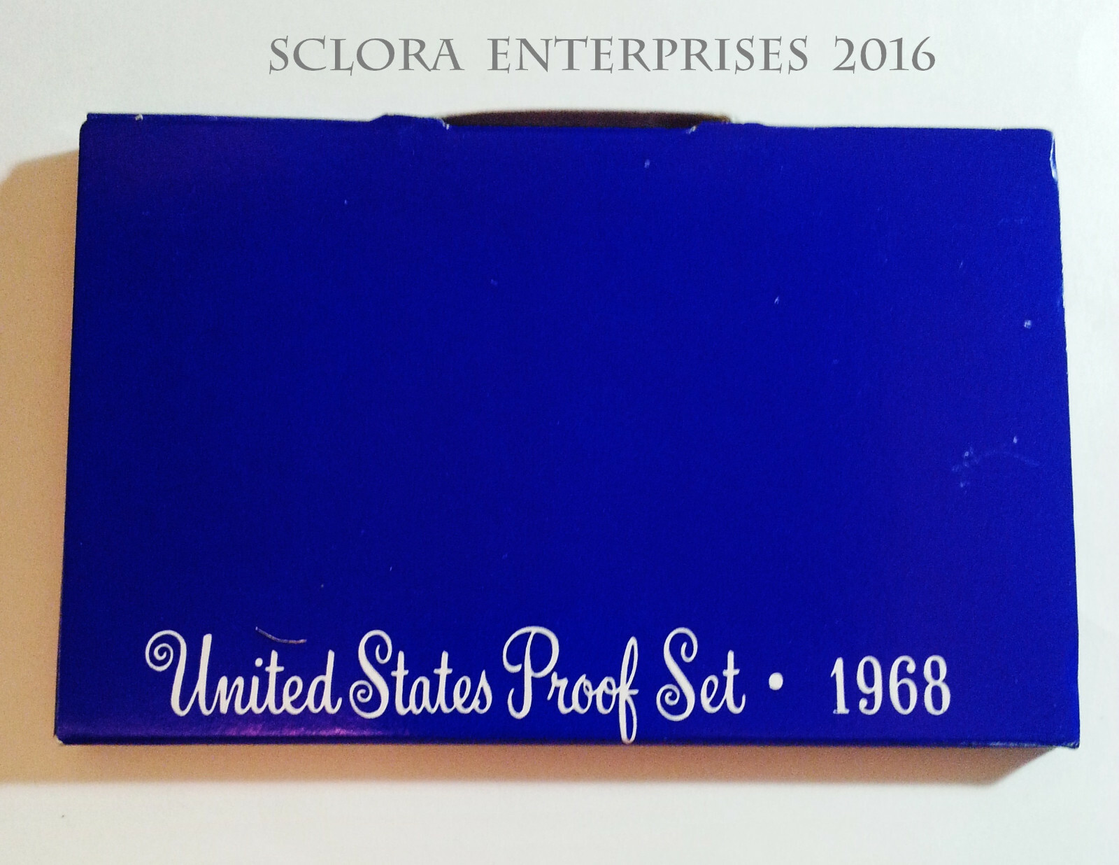 1968 Proof Set Box & Lens ONLY  *NO COINS*