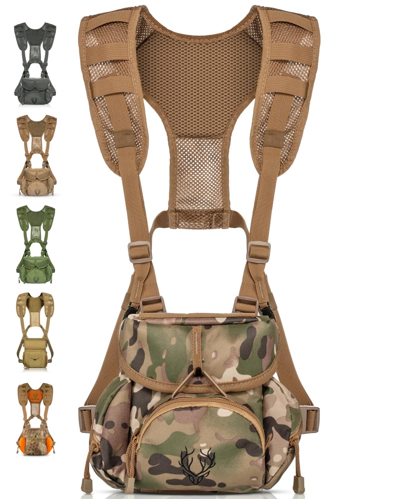 Binocular Harness Chest Pack - Lightweight Hunting Chest Rig with Rangefinder...