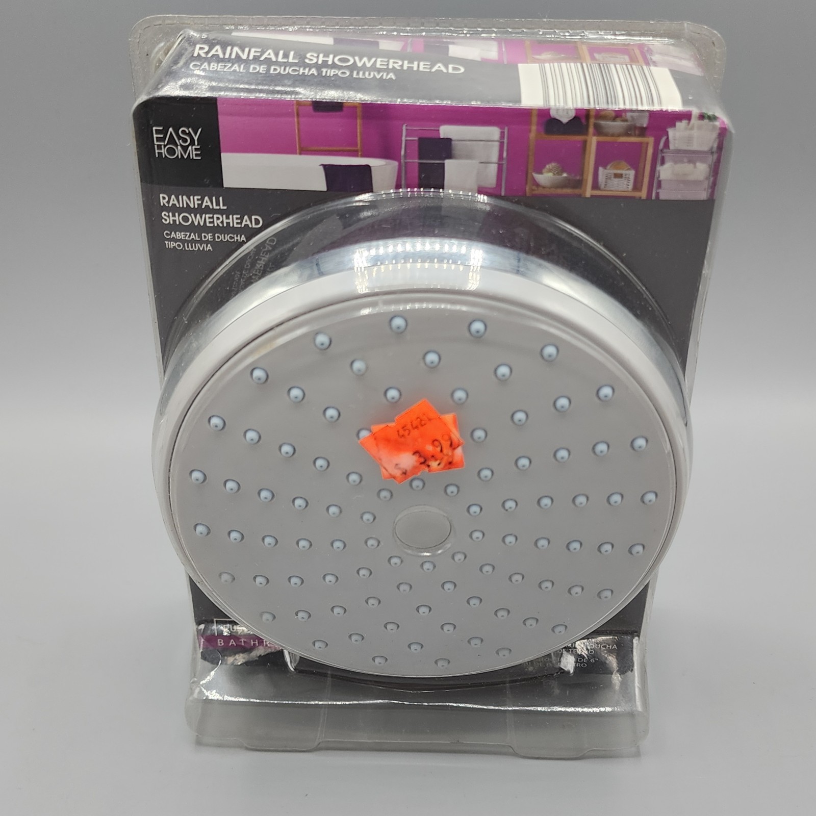 Easy Home Rainfall Showerhead 6in Diameter - Brand NEW