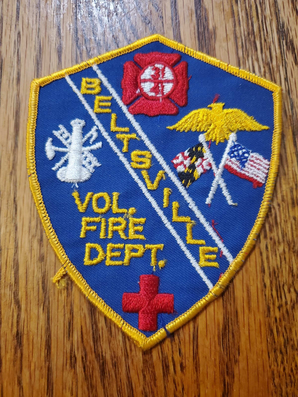 Vintage Beltsville Volunteer Fire Department patch