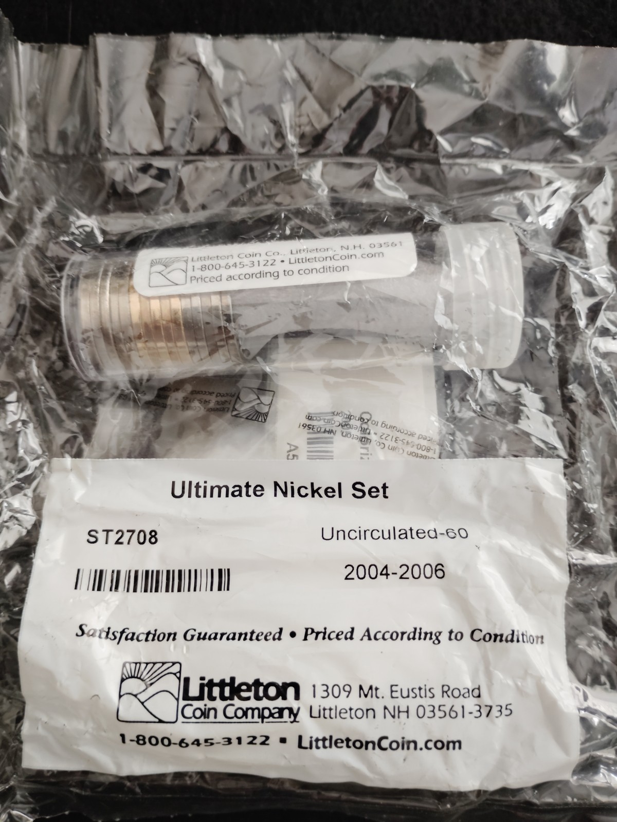 2004-06 ULTIMATE NICKEL SET 19 UNCIRCULATED W/ COLORIZED COINS GOLD TONE SEALED