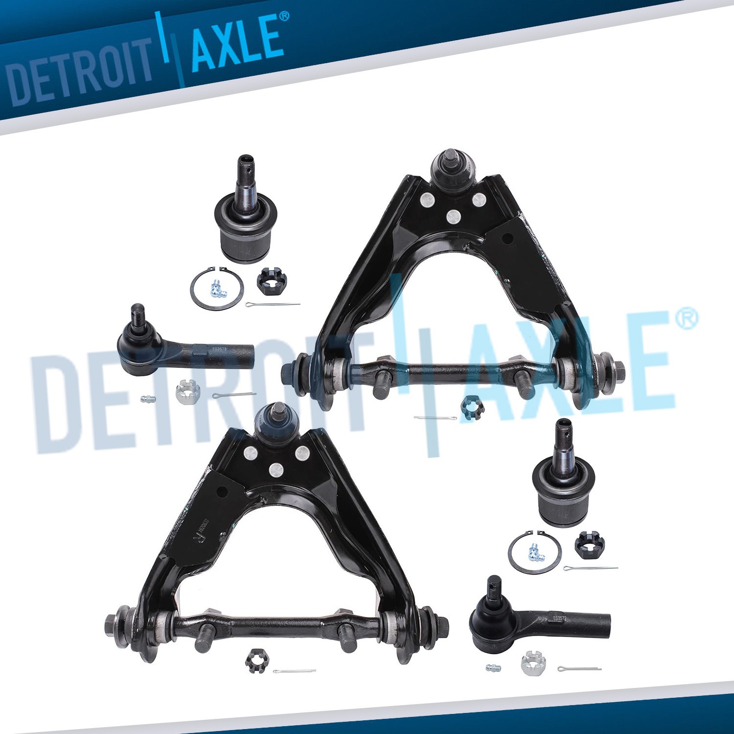 4x4 Front Upper Control Arm Lower Ball Joint Tierod Kit for Dodge Dakota Durango
