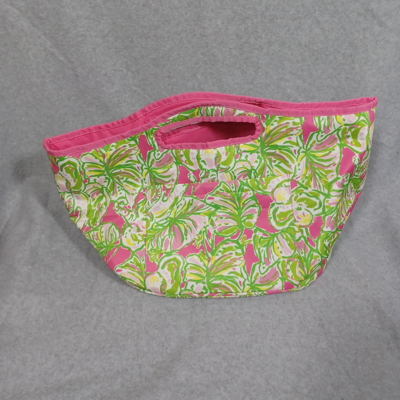 Lilly Pulitizer Large Insulated Collapsible Beverage Cooler Tote Beach, Travel