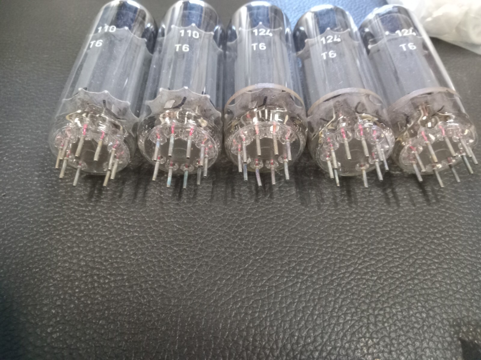 Tesla NOS power tubes Lot Of 5 PL504-37..124 T6 110 T6 Vacuum