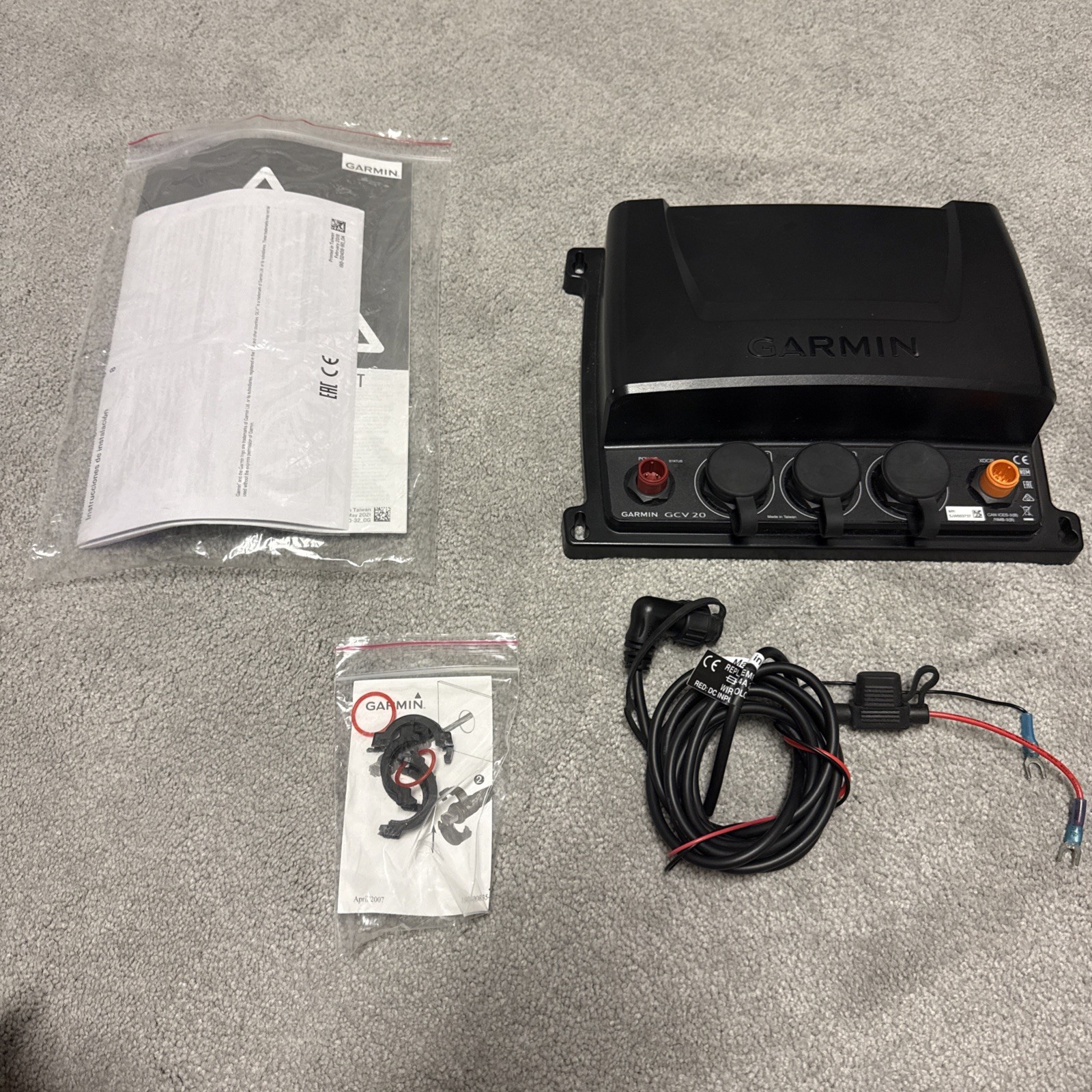 GCV 20 Scanning Sonar Module with All Original Packaging as purchased new.
