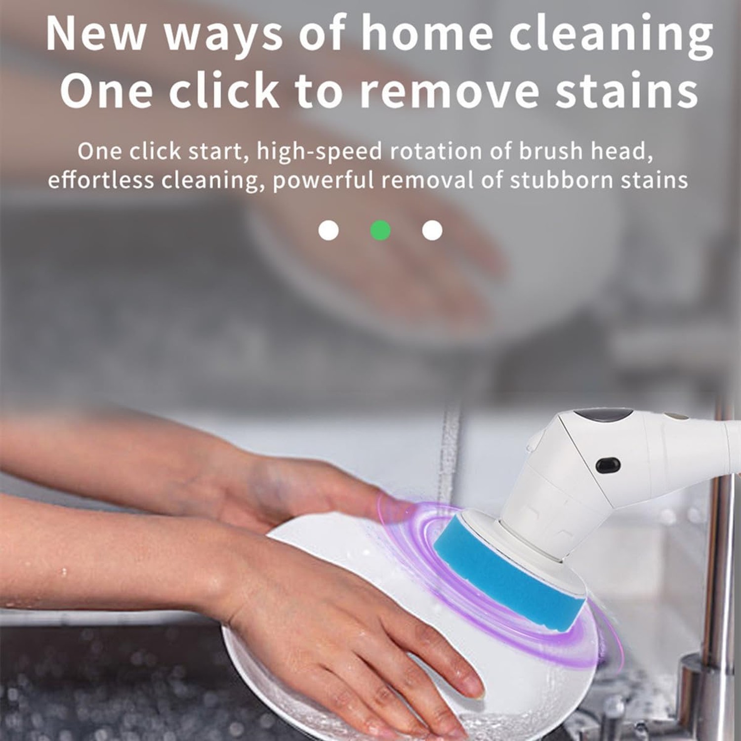 Taoke Electric Scrubber Brushes, 8 Replaceable Cleaning Heads & Adjustable Ha...