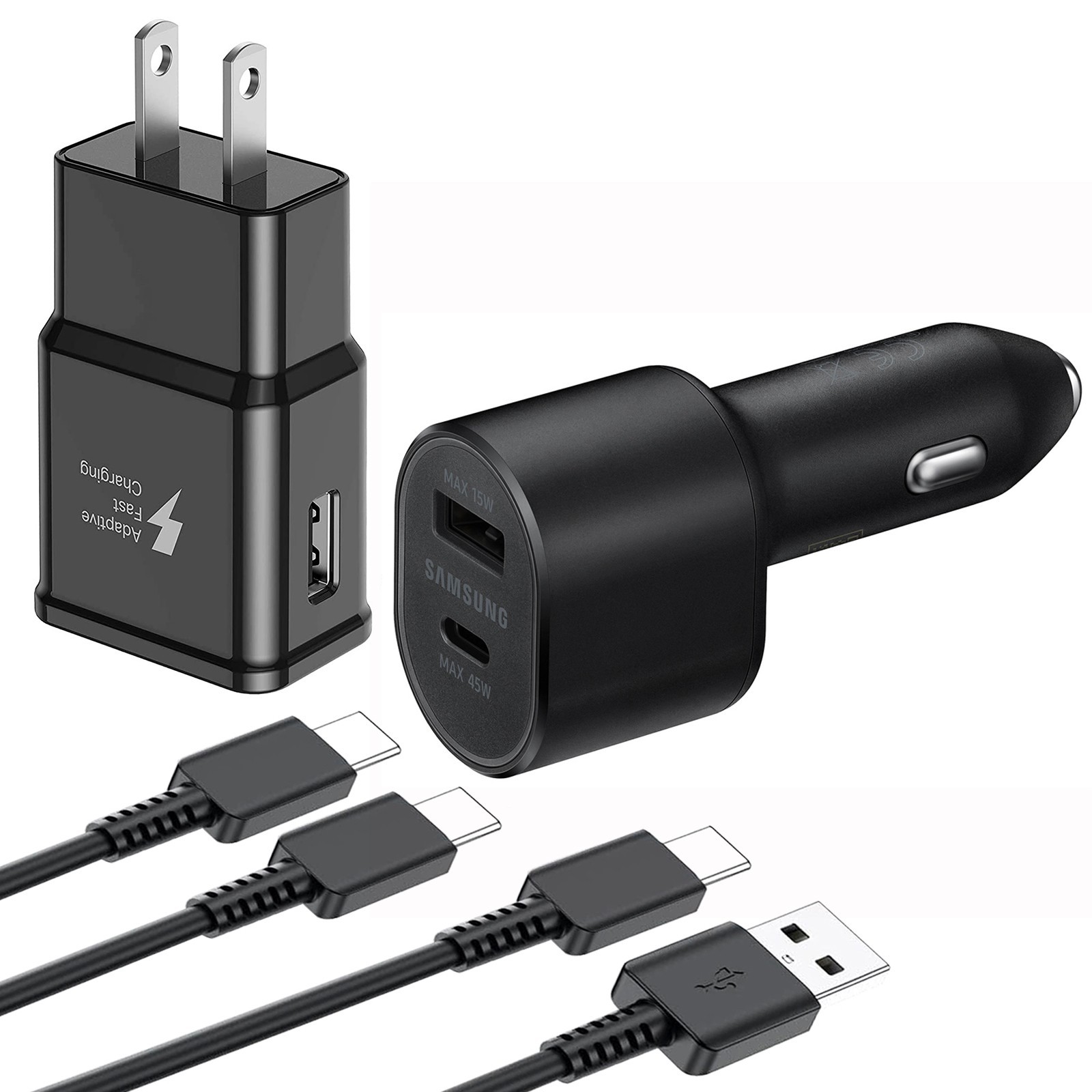 Original Samsung Galaxy S10 Note10 S8 S9 Plus Fast Wall Charger OEM Type-C Cable
