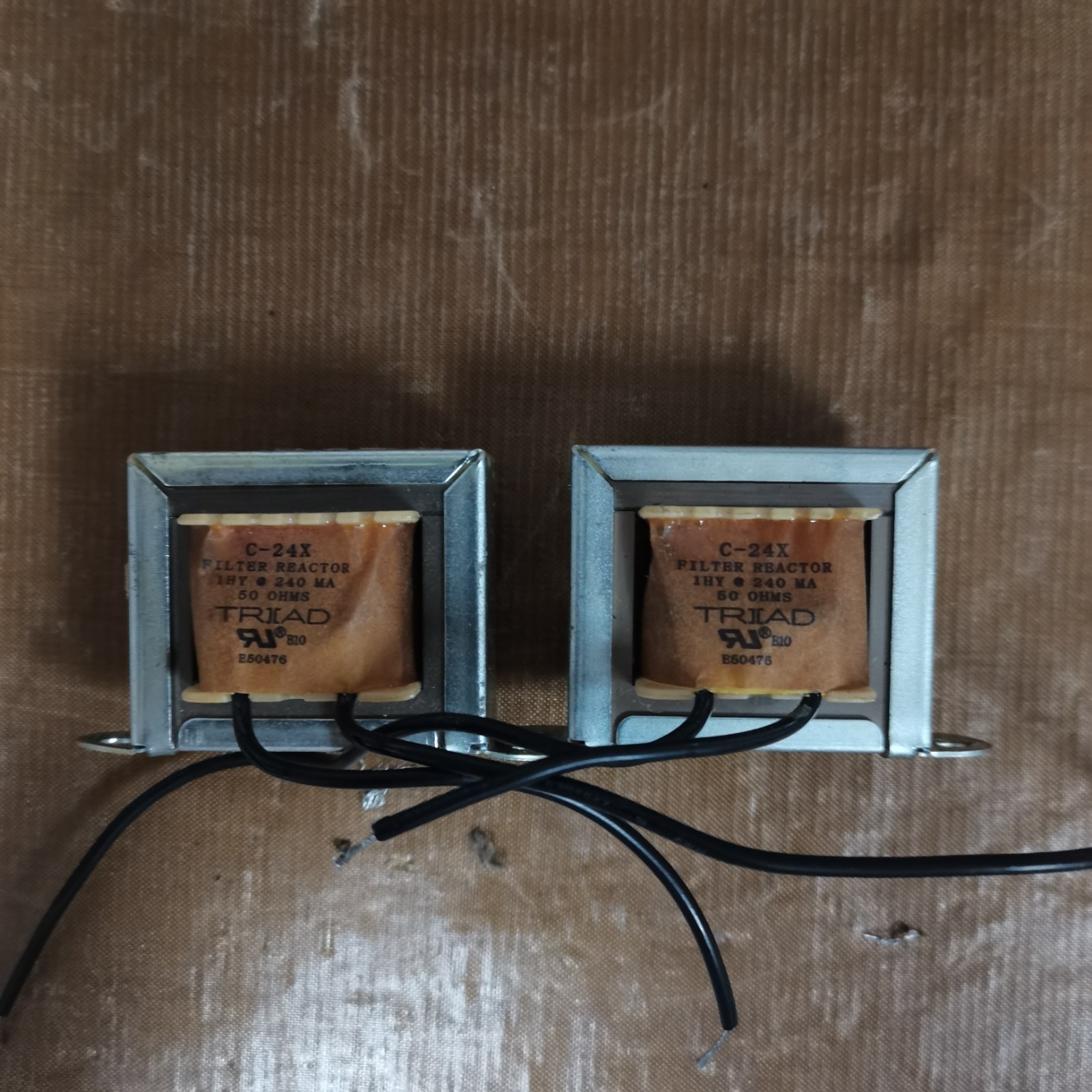 Two Triad choke coils 1H 240mA for tube amplifiers