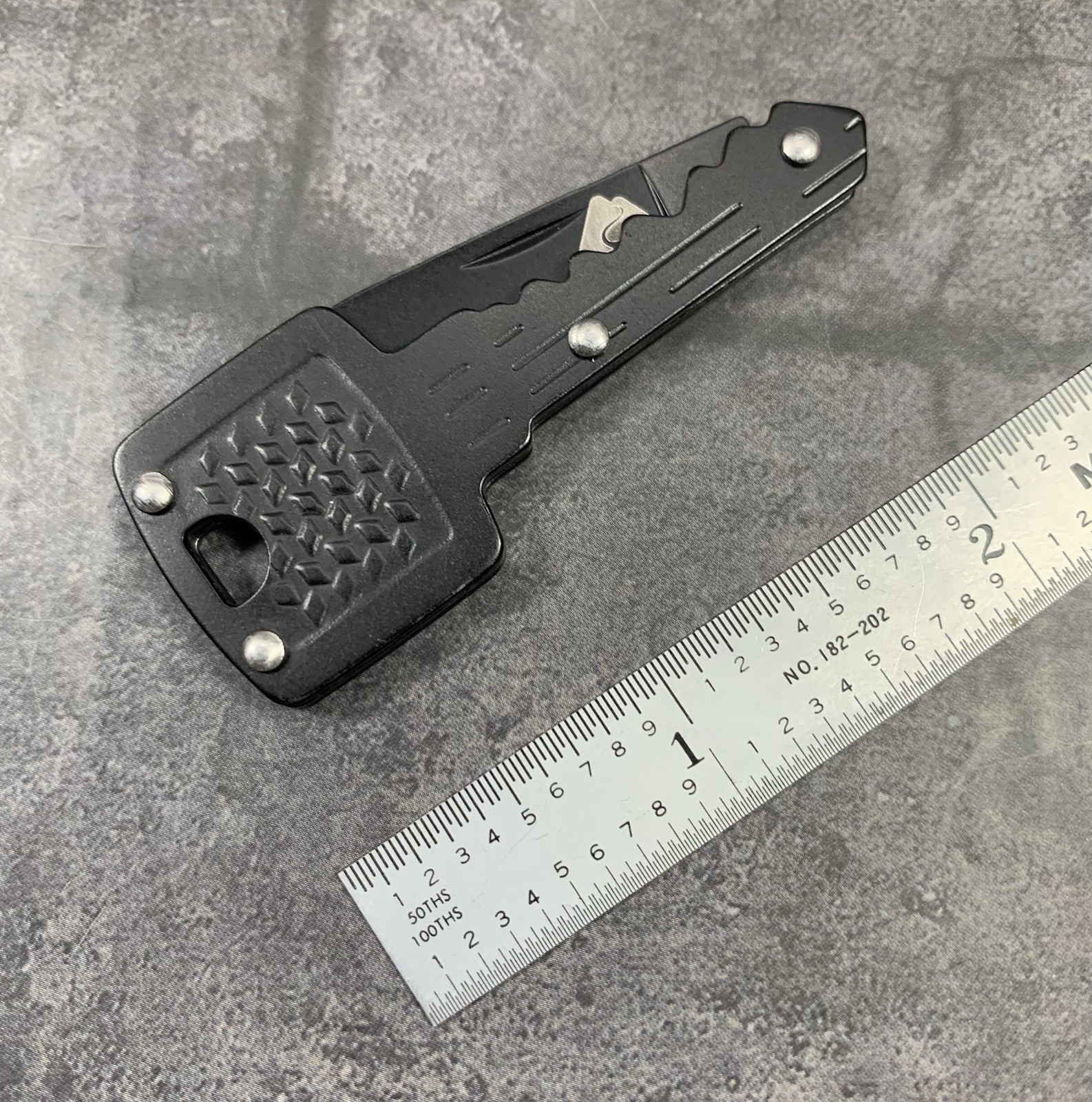 Ozark Trail EDC Keychain Key Ring Black Pocket Knife