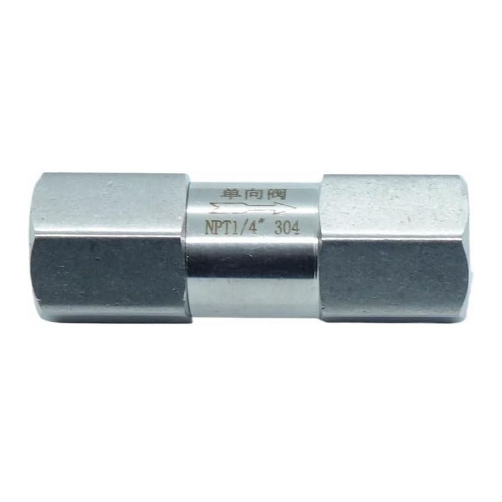 1/4" NPT Female Check Valve One Way 304 Stainless Steel For Water Oil Gas C661