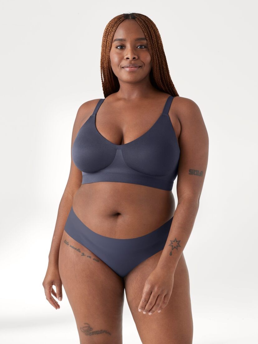 New Women's TRUE BODY 18823 Nightfall Soft Form V-neck Bralette Size L