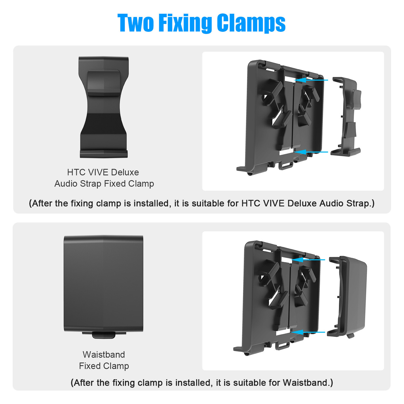 Silicone Protective Pad Power Pack Bracket Battery Holder Set for Quest 2/Vive