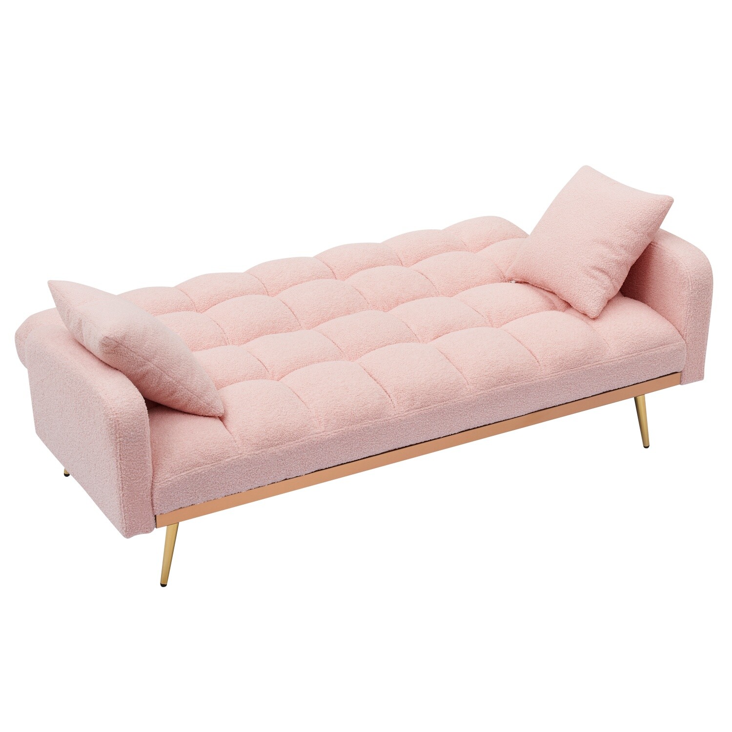 Convertible Sleeper Sofa Bed Loveseat Sofa Couch Futon Sofa Bed with Pillows