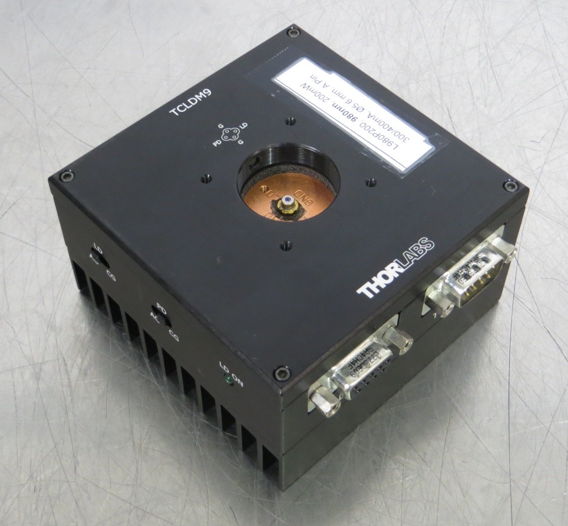 T203315 Thorlabs TCLDM9 TE-Cooled Laser Diode Mount w/ L980P200 Diode