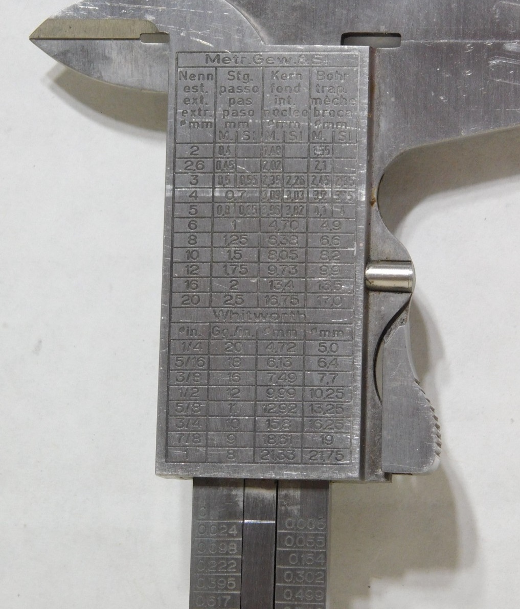 Mauser INOX 6" Vernier Slide Caliper Made in Germany