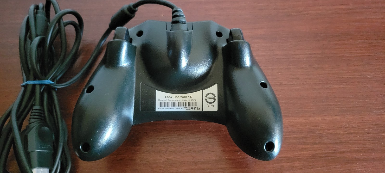 Original Xbox OEM S Type Black Controller With Breakaway Cable
